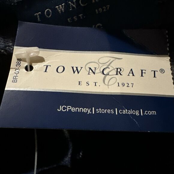 Vintage Towncraft Flannel Shirt Men's Large Rever River Blue Plaid Long Sleeve - Picture 4 of 11